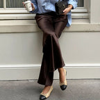 Brie Satin Flare Pants