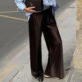 Brie Satin Flare Pants