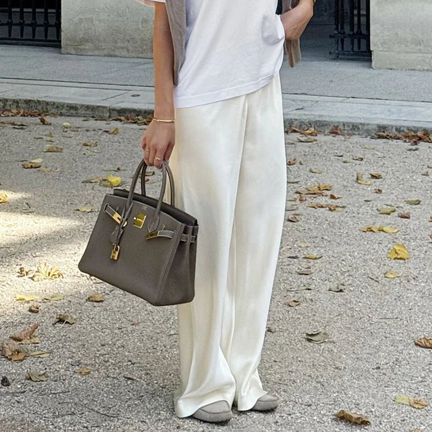 Brie Satin Flare Pants