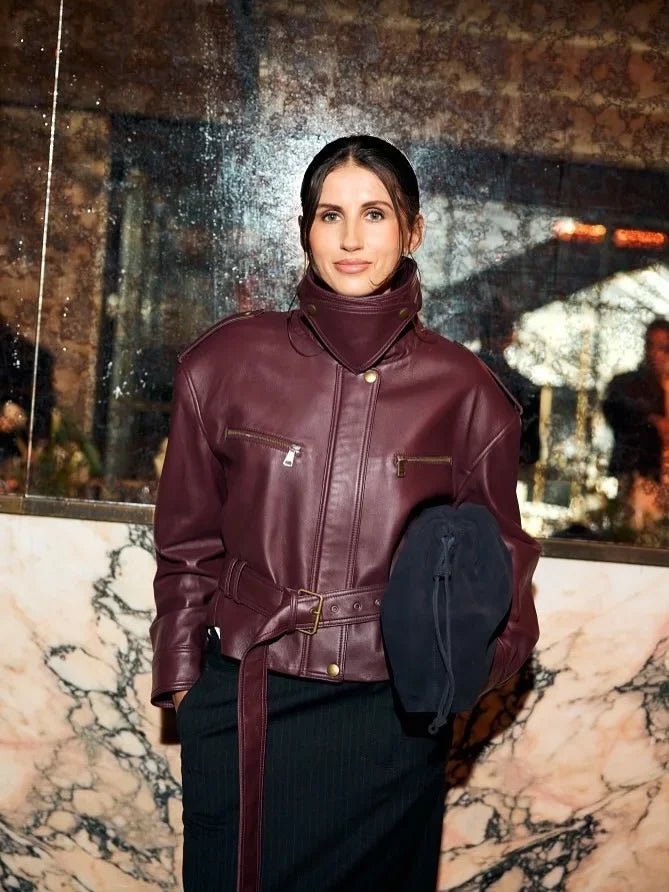 Brooklyn Belted Faux Leather Jacket