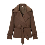 Candice Cropped Trench Coat