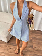 Chrissy Butterfly Knot Mini Dress