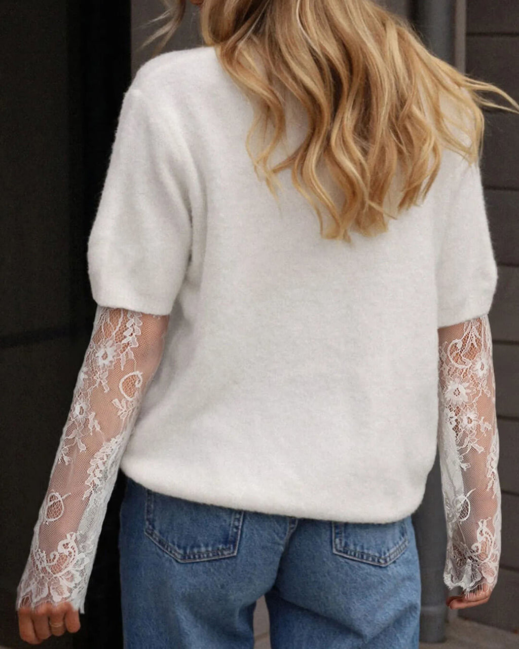 Colbie Lace Sleeves Sweater