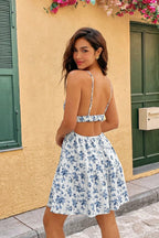 Courtney Backless Floral Cami Dress