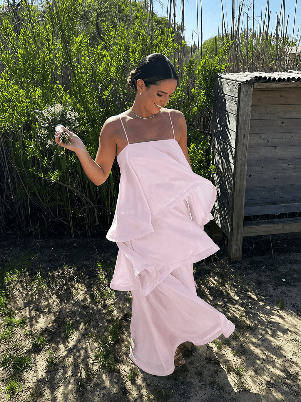 Daria Layered Ruffle Maxi Dress