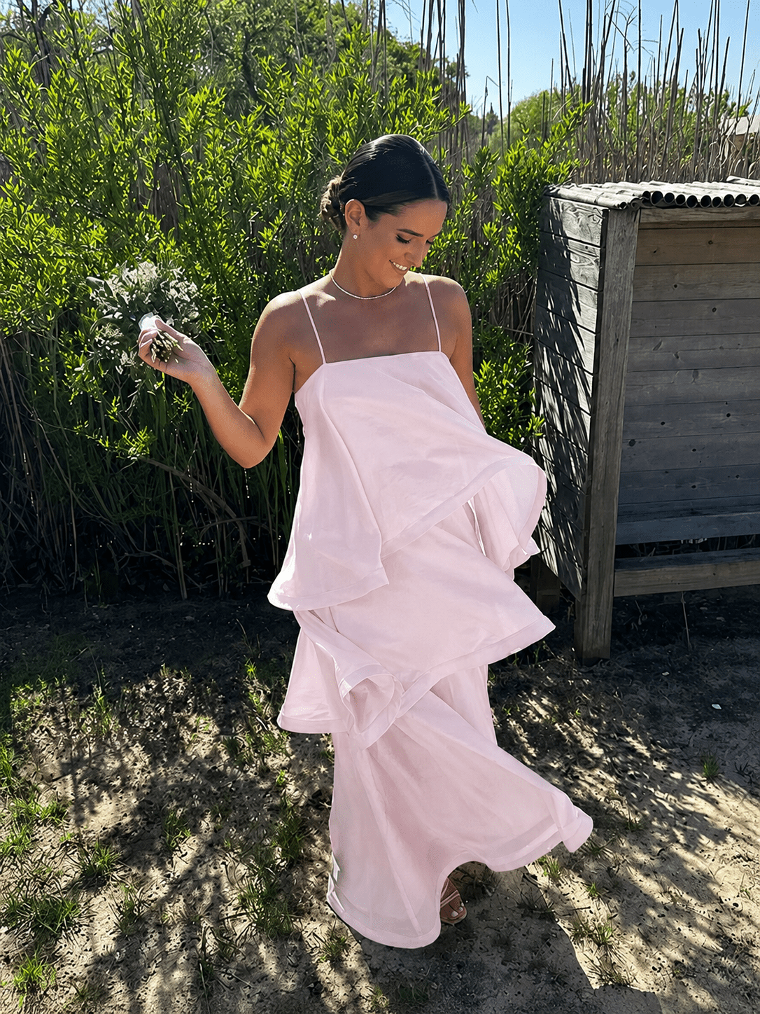 Daria Layered Ruffle Maxi Dress