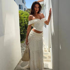 Darlene Off-Shoulder Crop Set