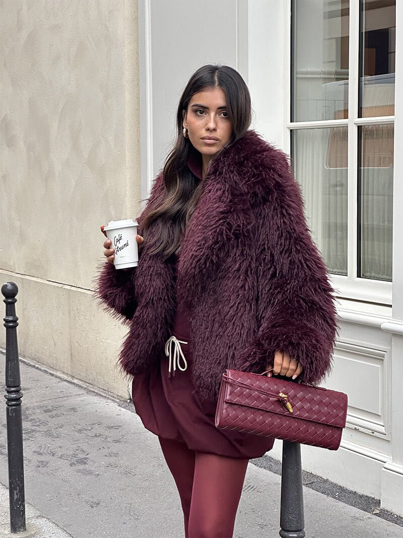Iona Burgundy Womens Skirt
