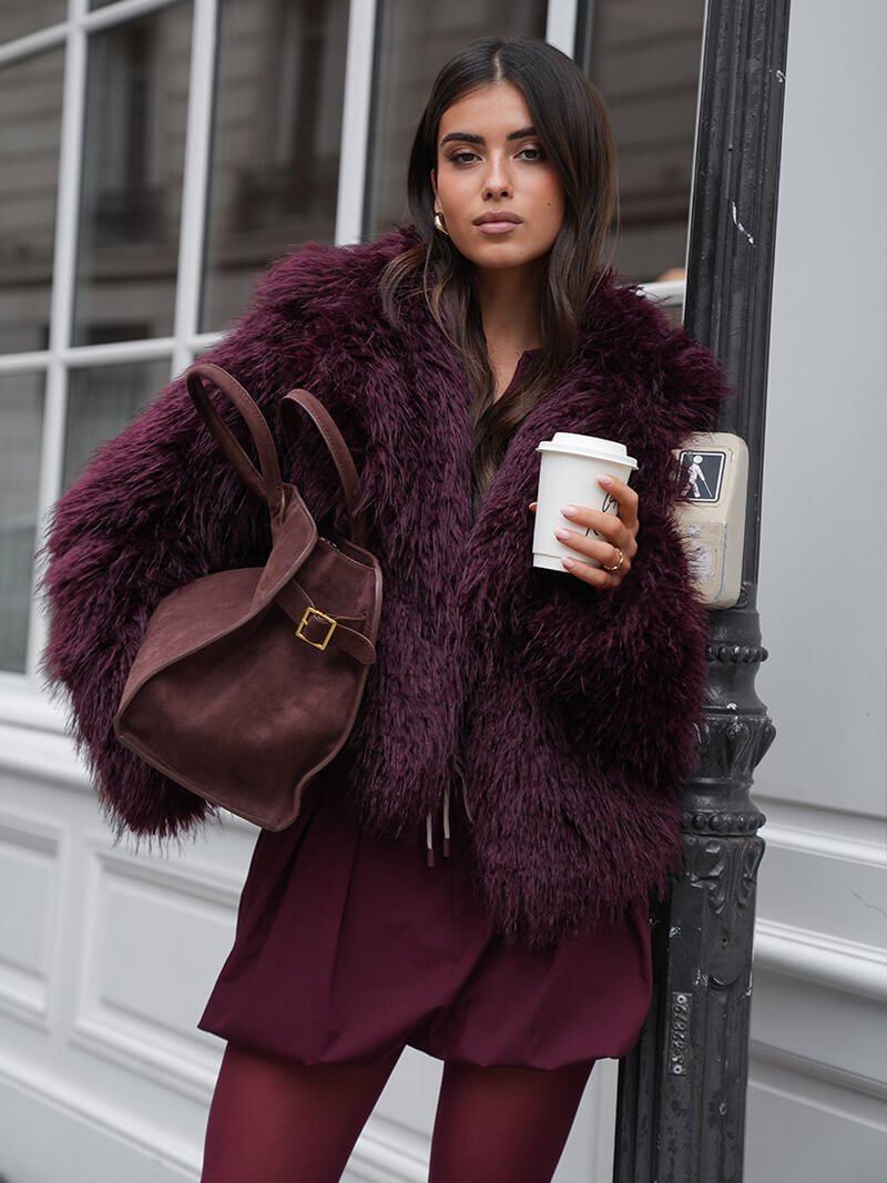 Iona Burgundy Womens Skirt