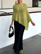 Effie Batwing Knitted Shawl Top