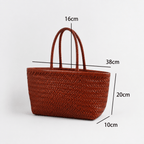 Eira Handwoven Leather Tote Bag