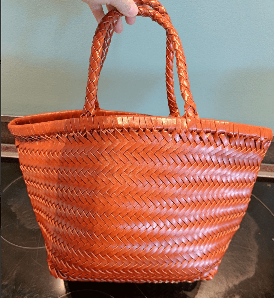 Eira Handwoven Leather Tote Bag