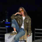 Aellinne Faux Leather Jacket