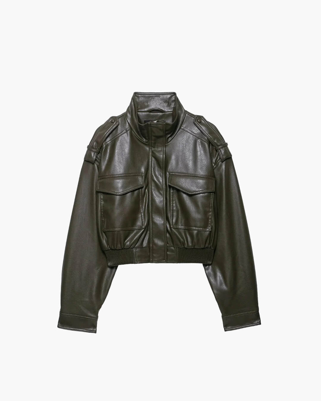 Aellinne Faux Leather Jacket