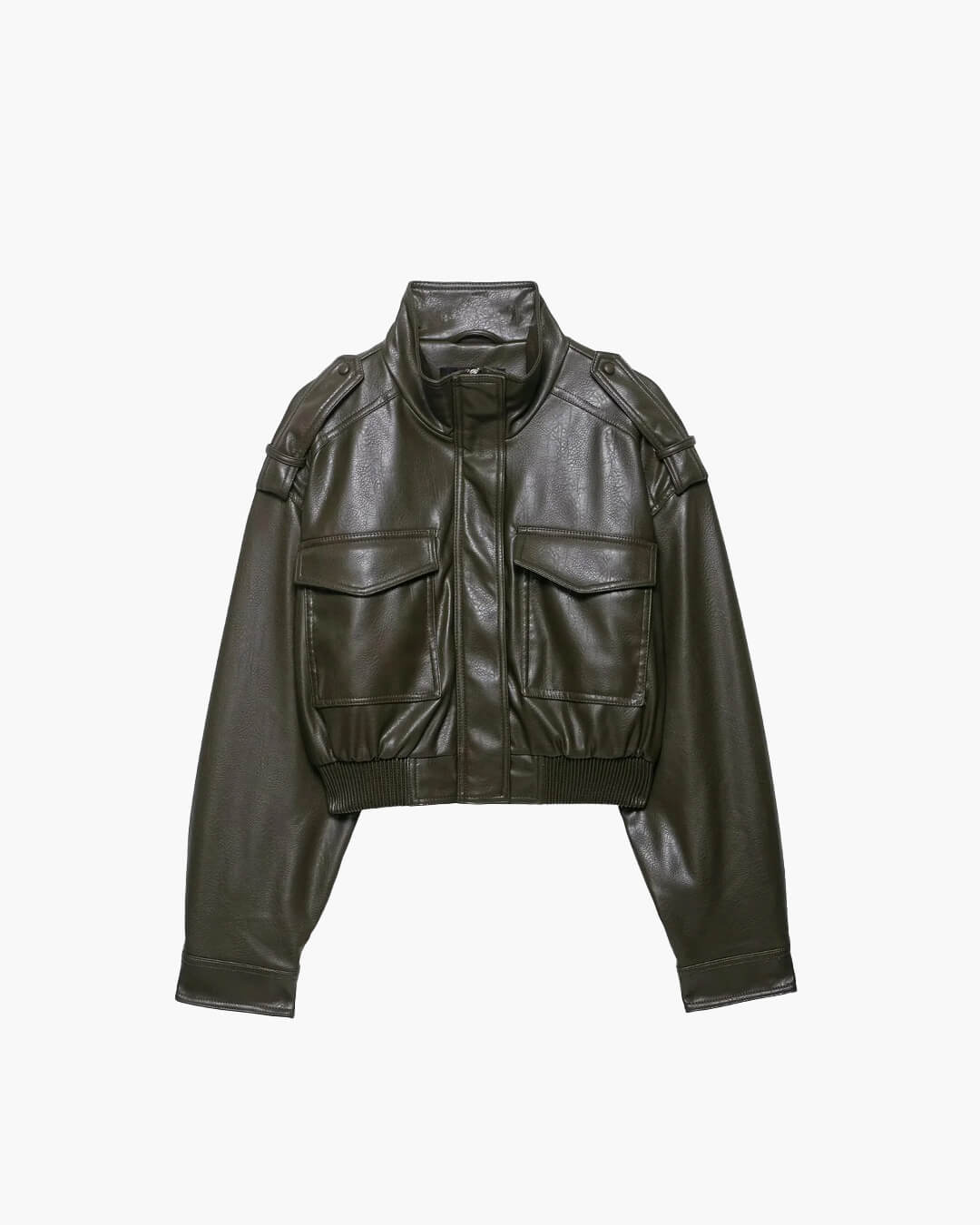 Aellinne Faux Leather Jacket