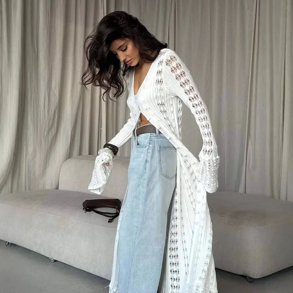 Sabrina Hollow Knit Cardigan