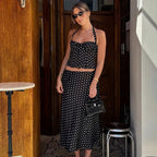 Amelia Polka Dot Two-Piece Maxi Set