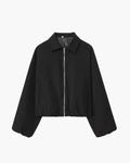 Ellaria Puff Sleeve Bomber Jacket
