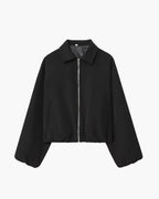 Ellaria Puff Sleeve Bomber Jacket