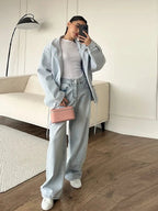 Ellen Drawstring Stand Collar Jacket