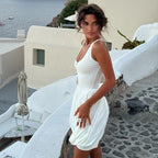 Enora Sleeveless Draped Mini Dress
