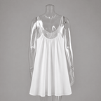 Esra Spaghetti Strap Flowy Mini Dress