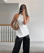 Felice Halter Neck Backless Top