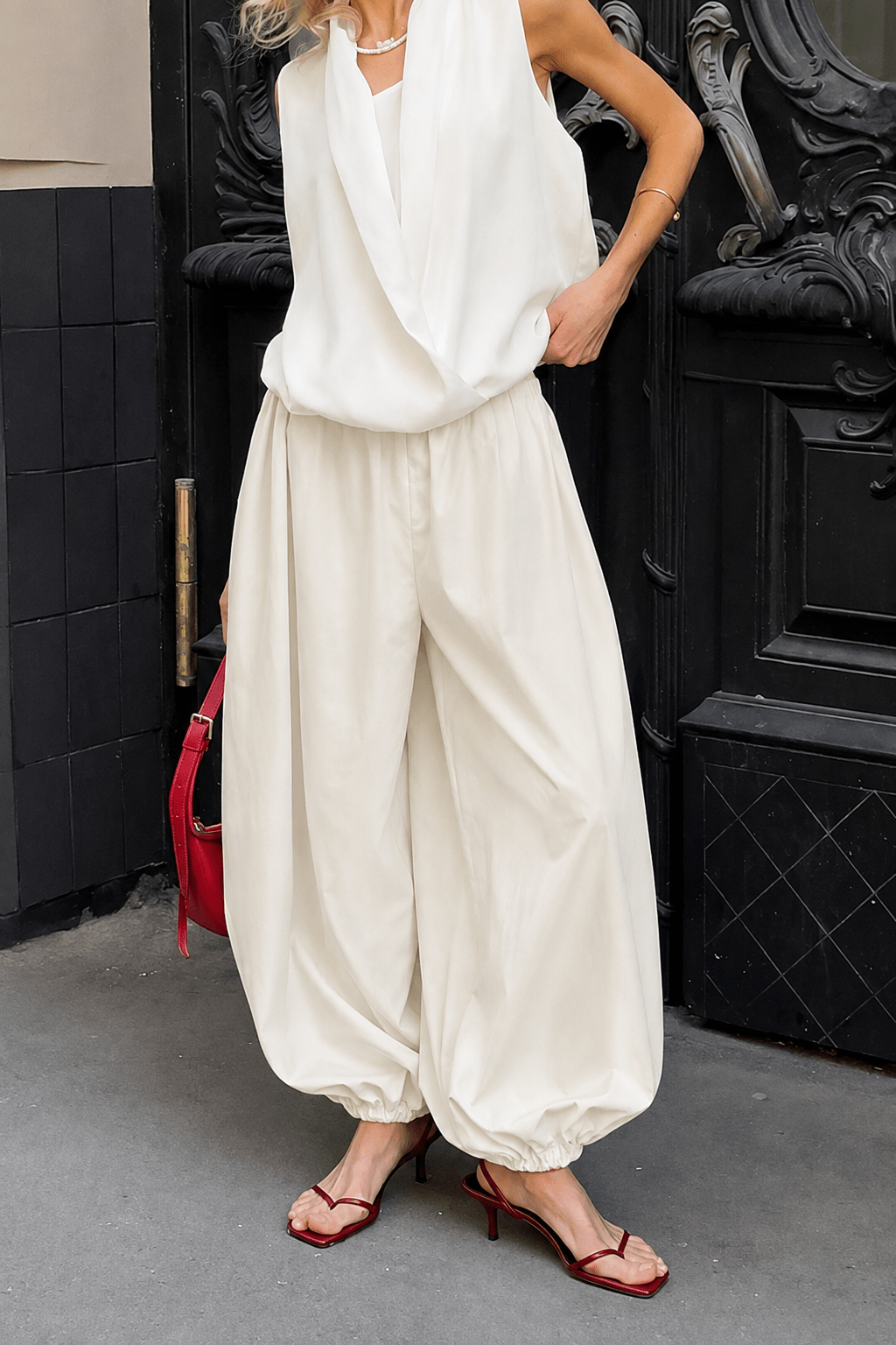Fenella Elastic Waist Baggy Pants