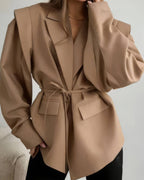 Filippa Wide Sleeve Belted Blazer