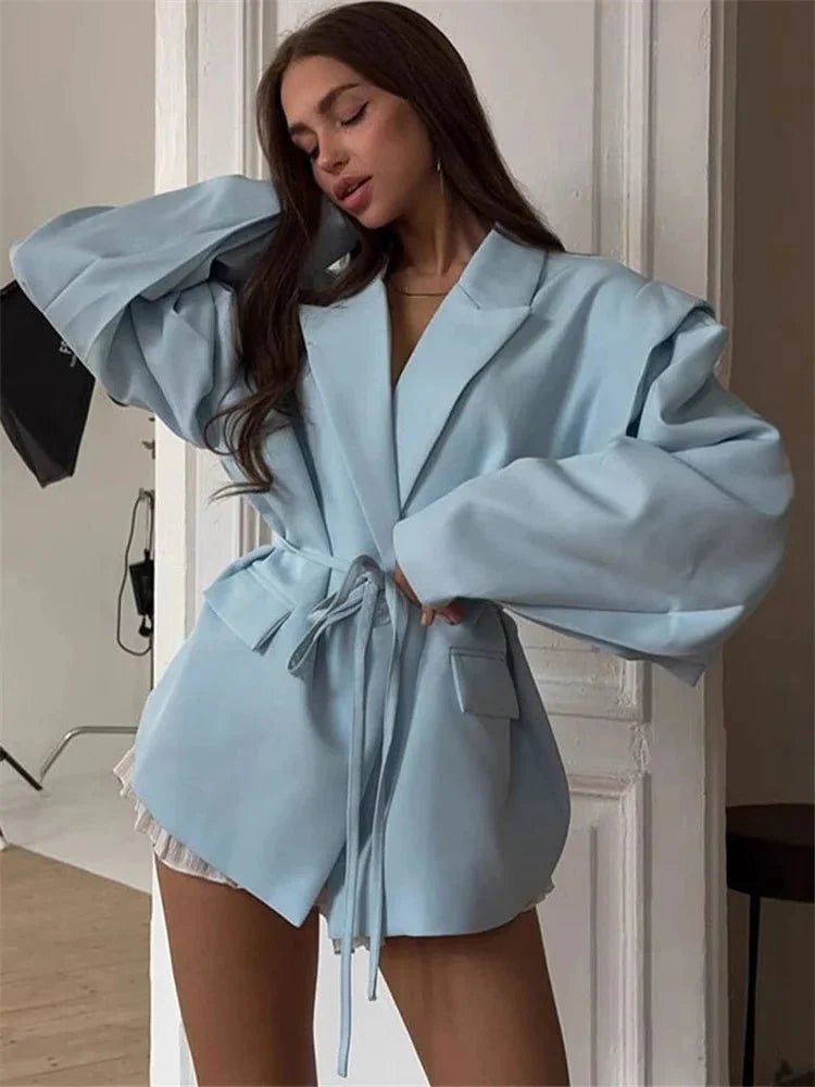 Filippa Wide Sleeve Belted Blazer
