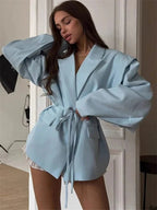 Filippa Wide Sleeve Belted Blazer