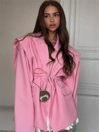 Filippa Wide Sleeve Belted Blazer