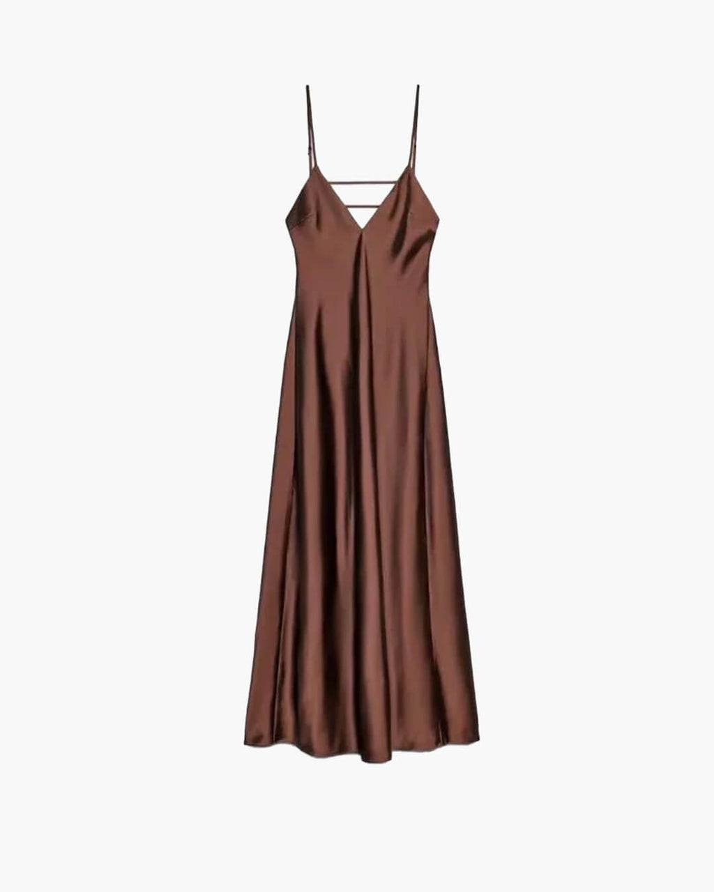 Fiora Satin Backless Maxi Dress