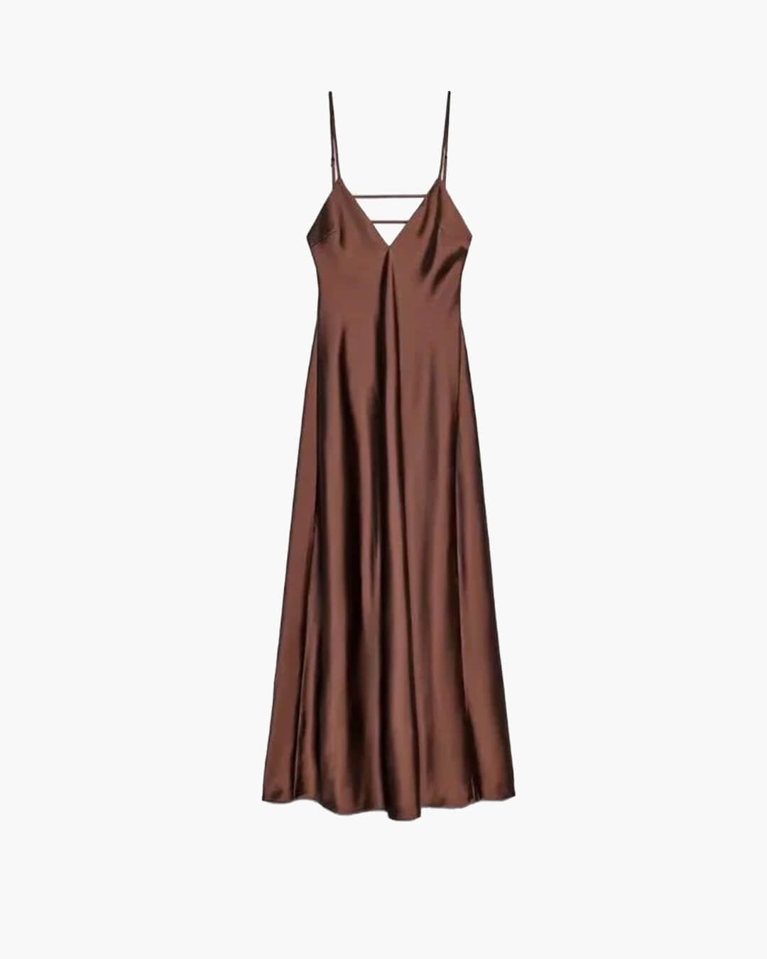 Fiora Satin Backless Maxi Dress