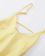 Fiora Satin Backless Maxi Dress