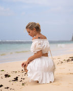 Floriana Swiss Dot Ruffled Two-Piece Set