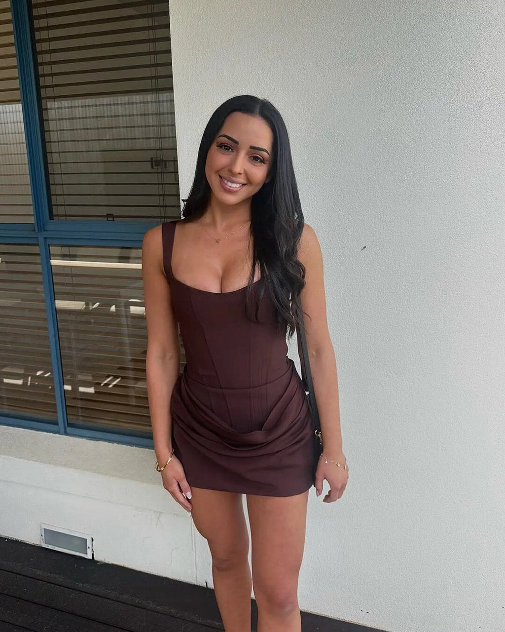 Gaea Sleeveless Mini Dress