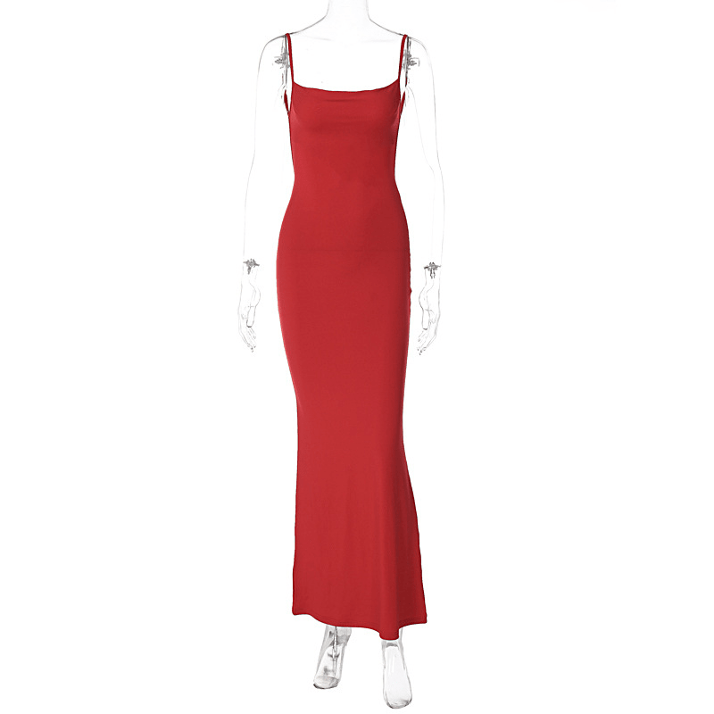 Genna V Neck Strap Maxi Dress
