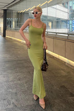 Genna V Neck Strap Maxi Dress