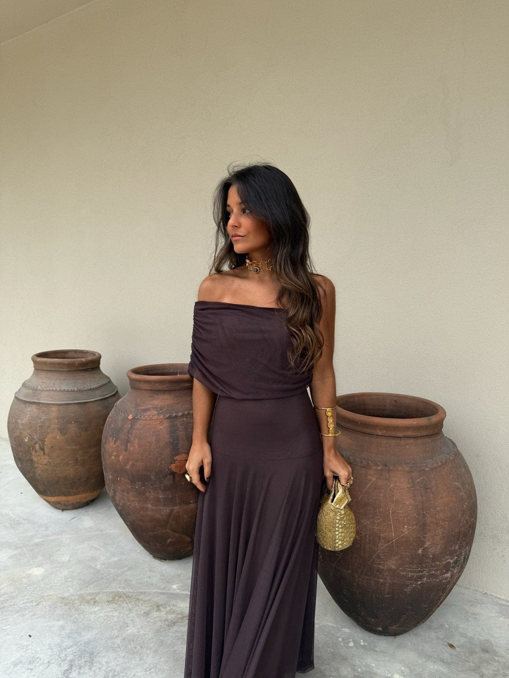 Hannah Mesh Maxi Dress
