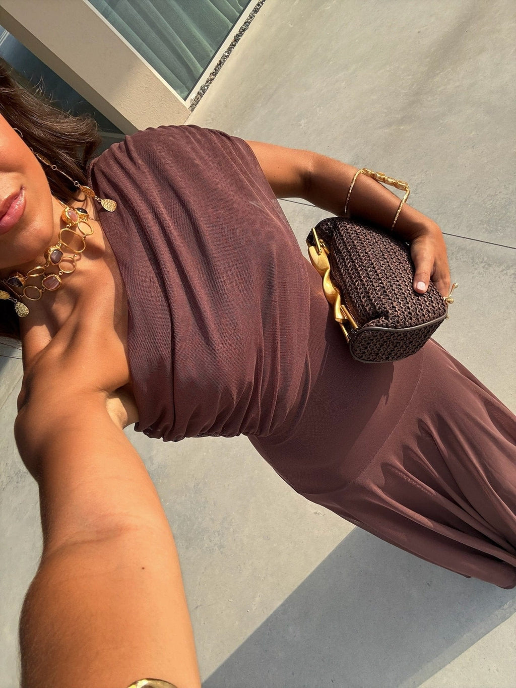 Hannah Mesh Maxi Dress