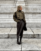 Helen Faux Suede Bomber Jacket