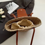Ingela Woven Rattan Shoulder Bag