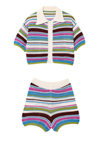 Angela Striped Crochet Co-ord Set