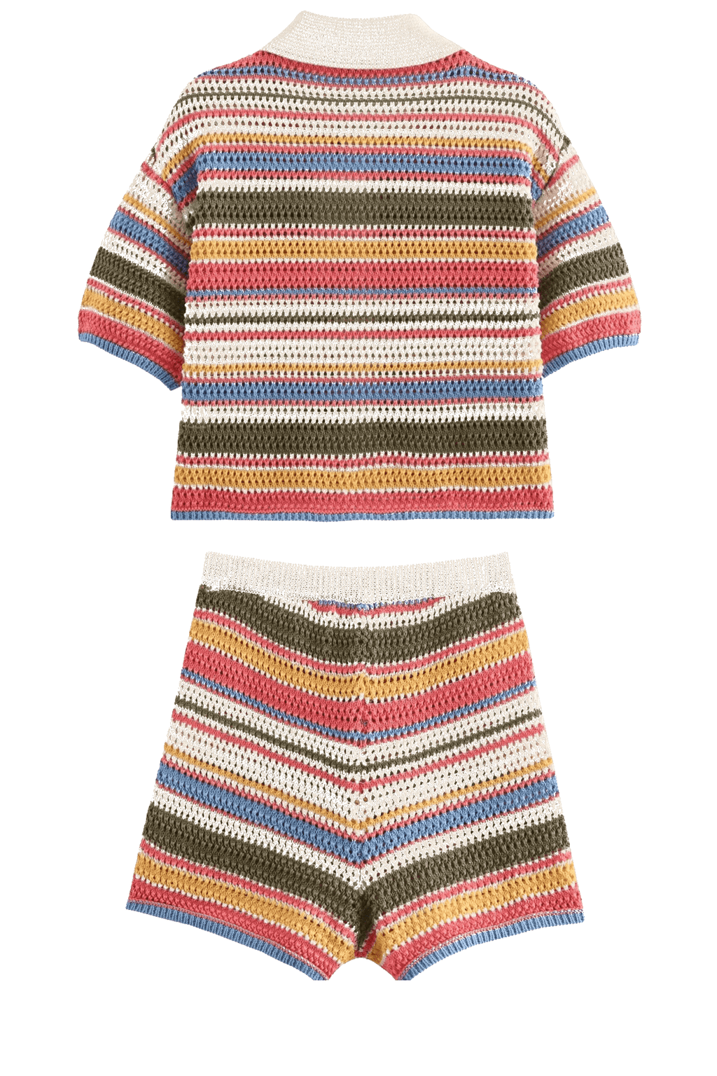 Angela Striped Crochet Co-ord Set