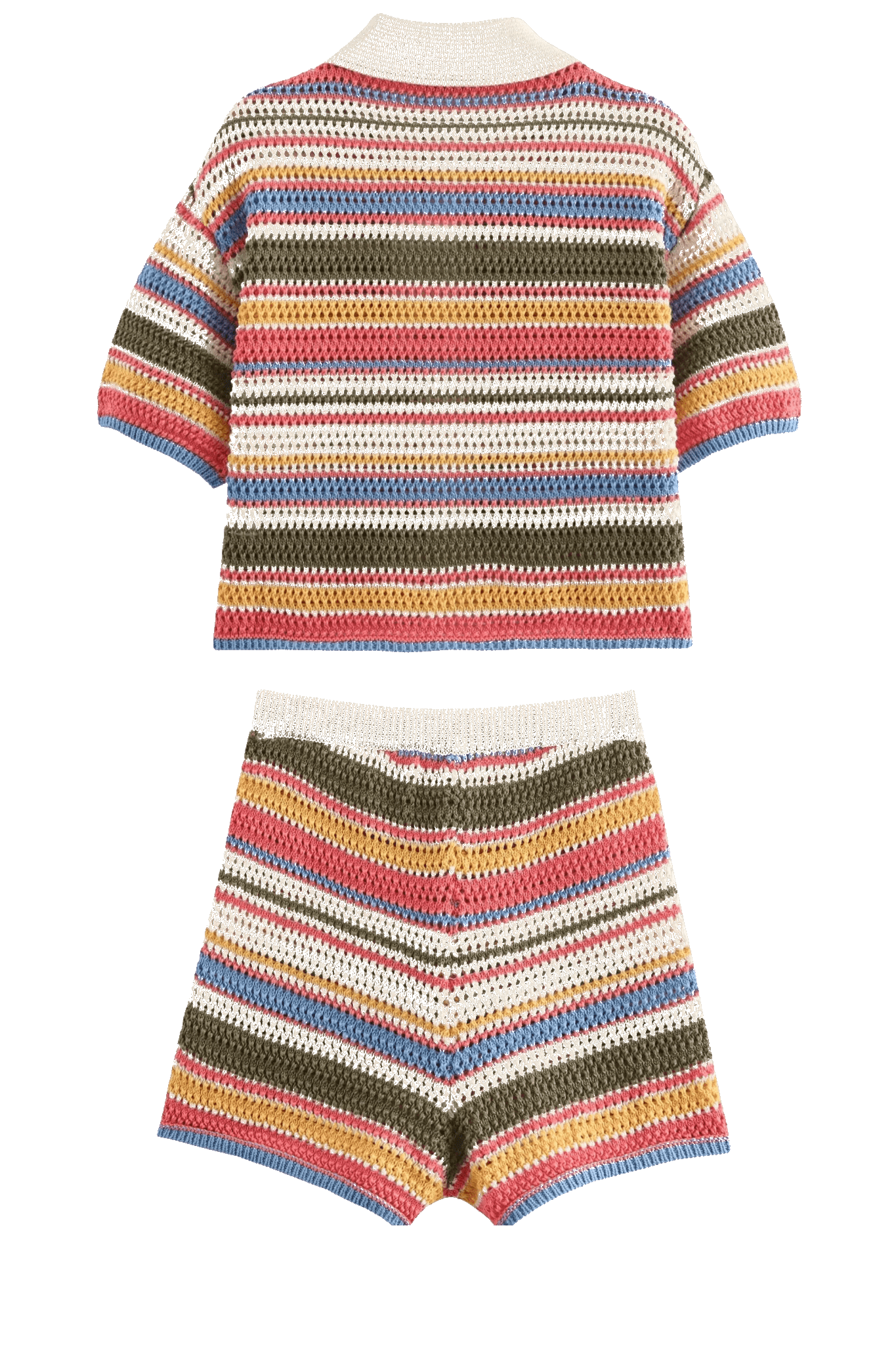 Angela Striped Crochet Co-ord Set