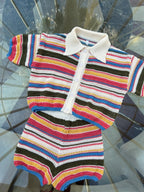 Angela Striped Crochet Co-ord Set