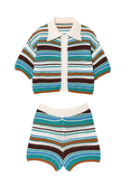 Angela Striped Crochet Co-ord Set