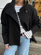 Aestra Elegant Jacket with Stand Collar