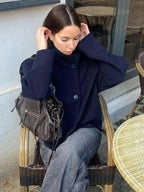 Aestra Elegant Jacket with Stand Collar